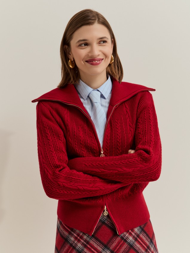 Knitted wool sweater