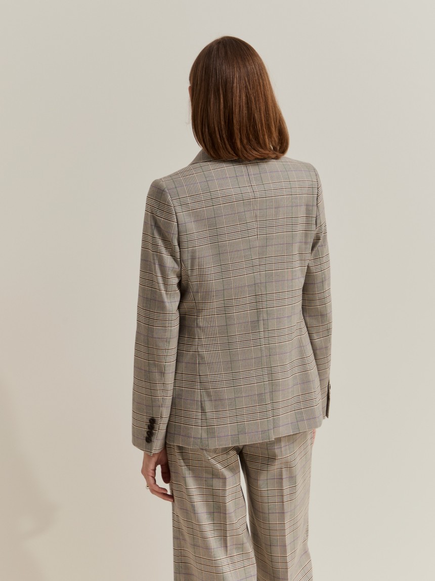 Chequered blazer