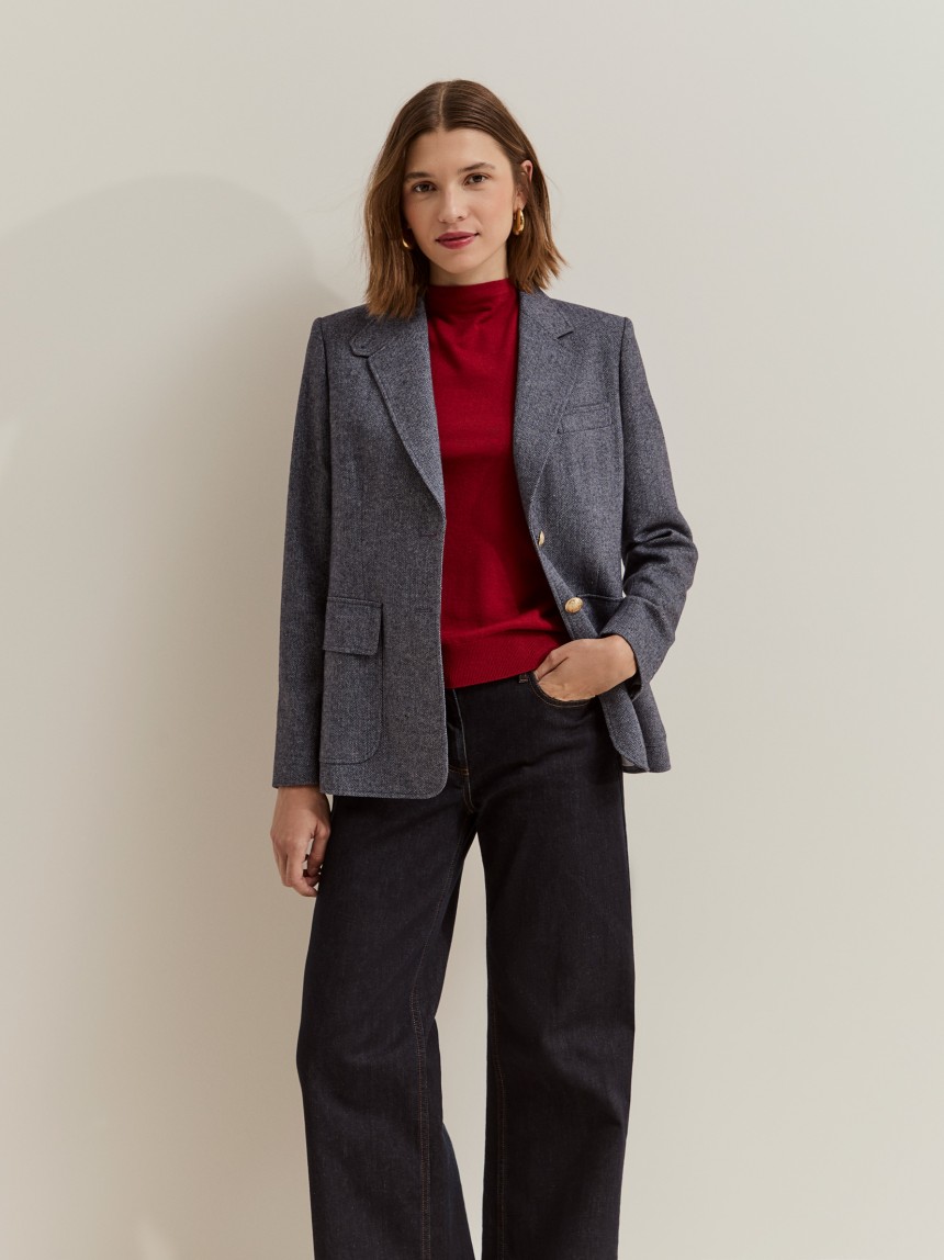 Blazer com padr�o espinha