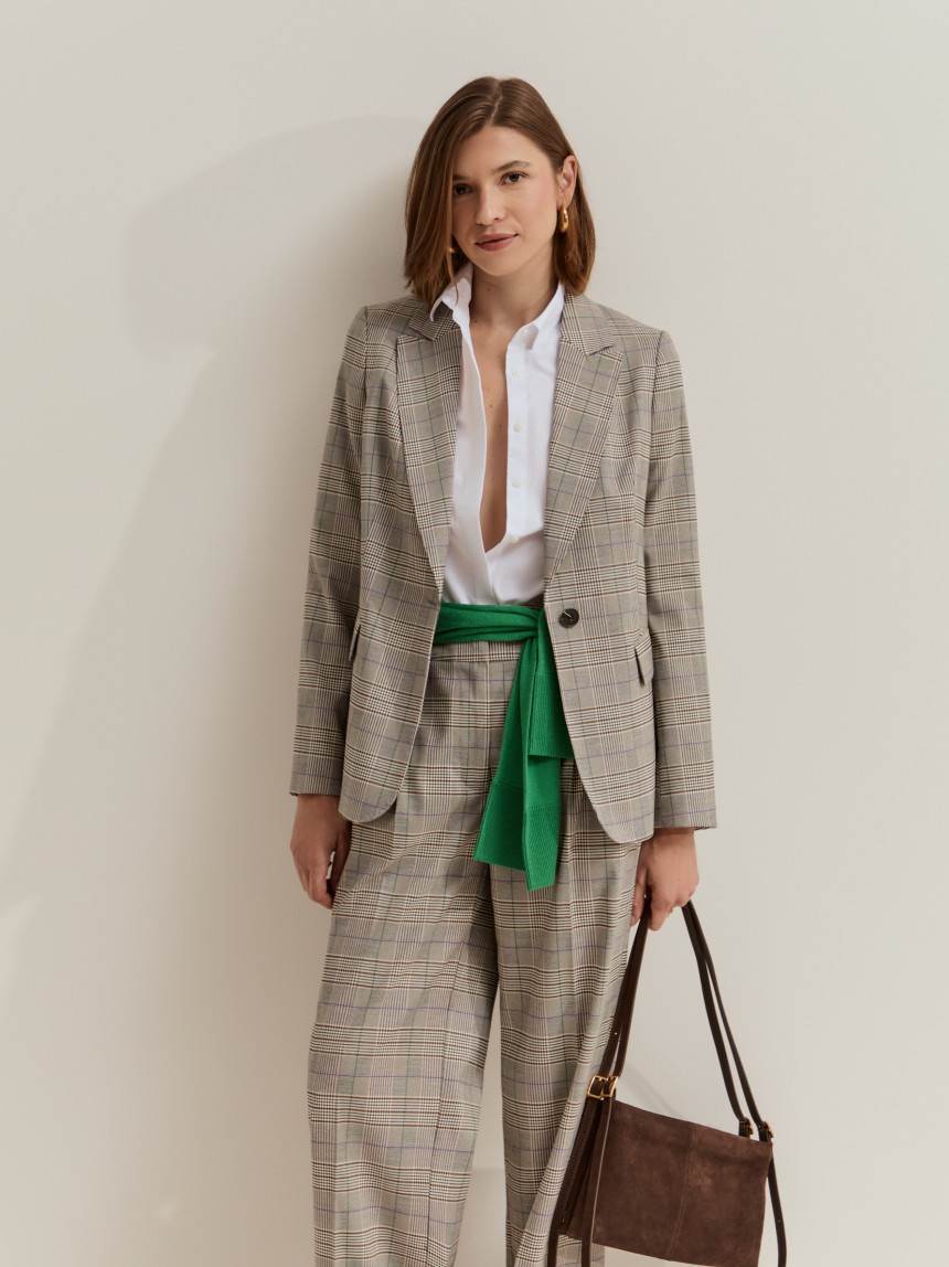 Chequered blazer