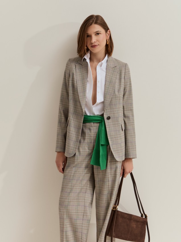 Chequered blazer