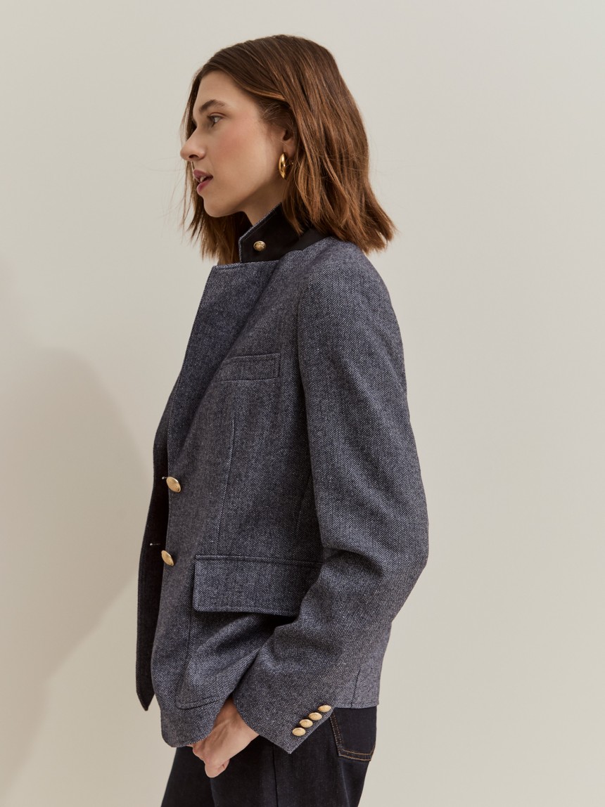 Blazer com padr�o espinha