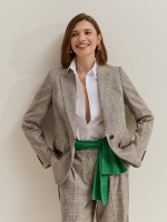 Chequered blazer