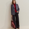 Blazer with herringbone pattern