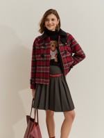 Short plaid jacket