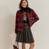 Short plaid jacket