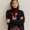 Two-tone wool scarf