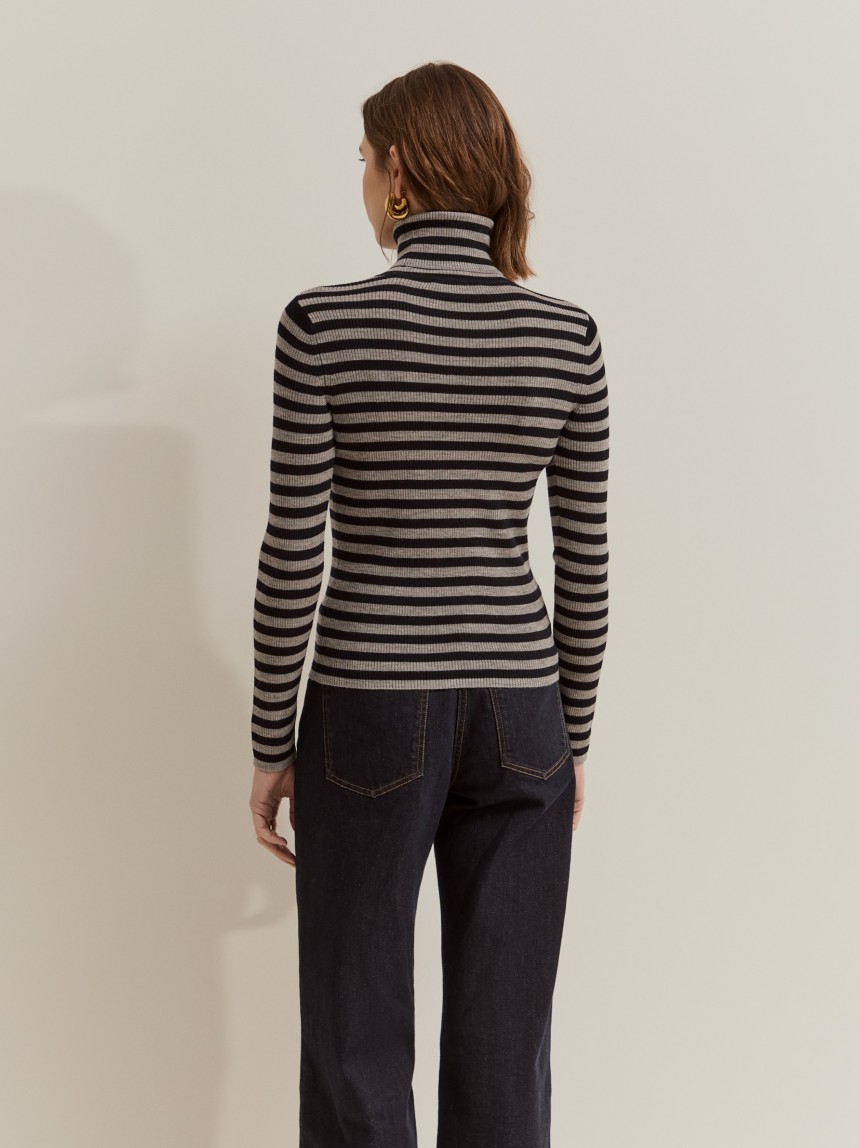 Striped wool sweater