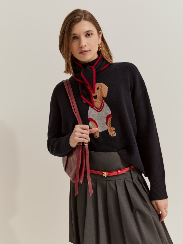 Bufanda de lana bicolor - Image product