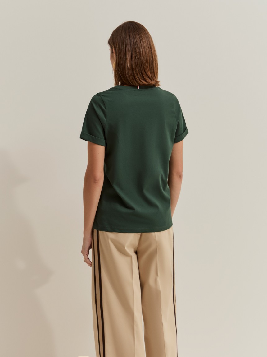 T-shirt b�sica de algod�o