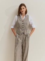 Classic plaid vest