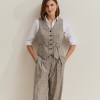 Classic plaid vest