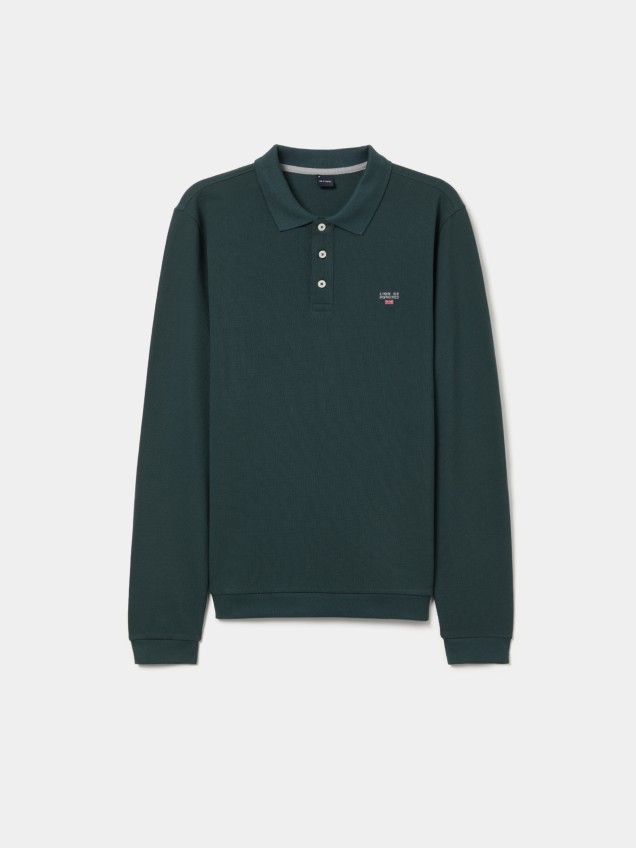Polo piqué de manga comprida - Image product
