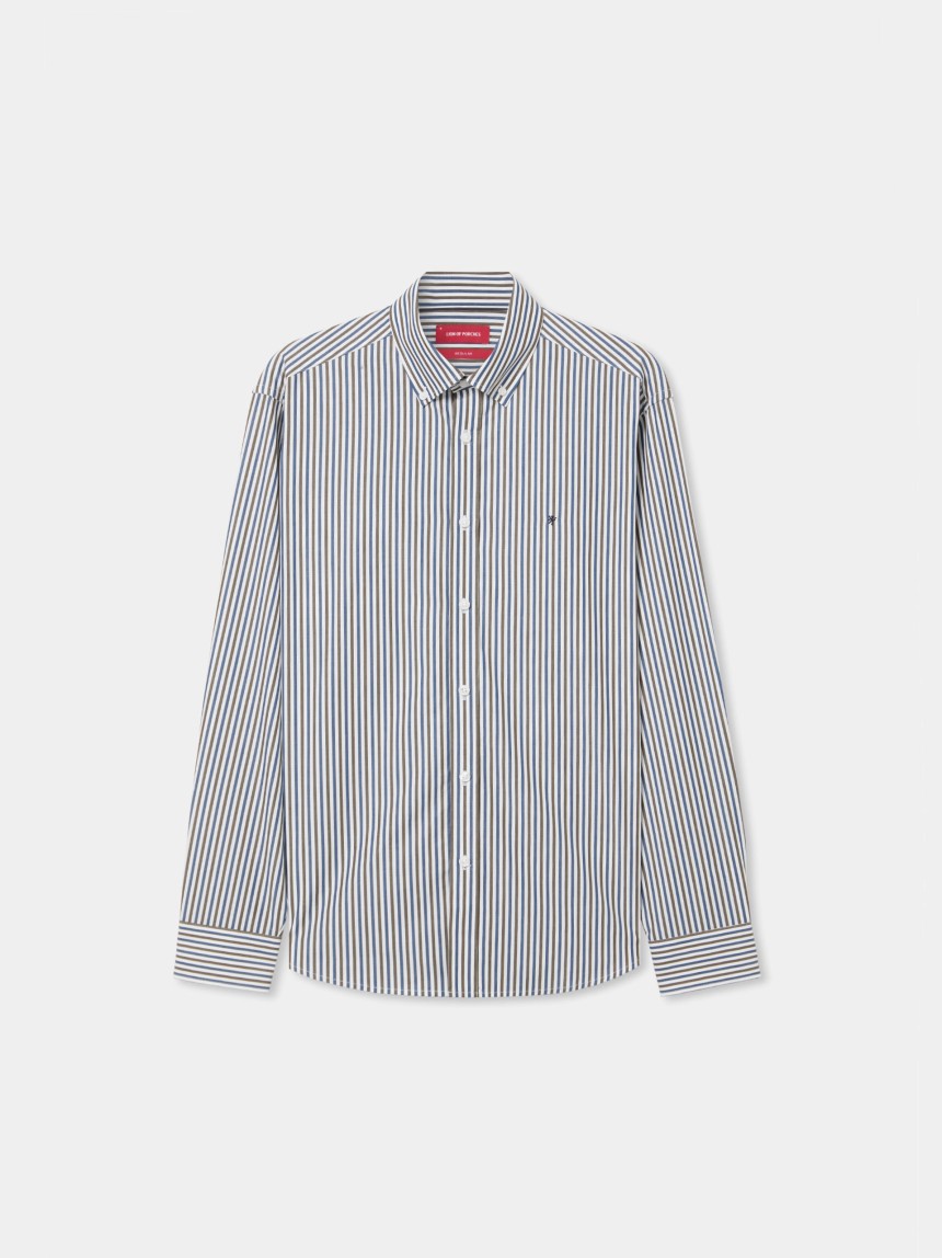 Regular fit striped shirt