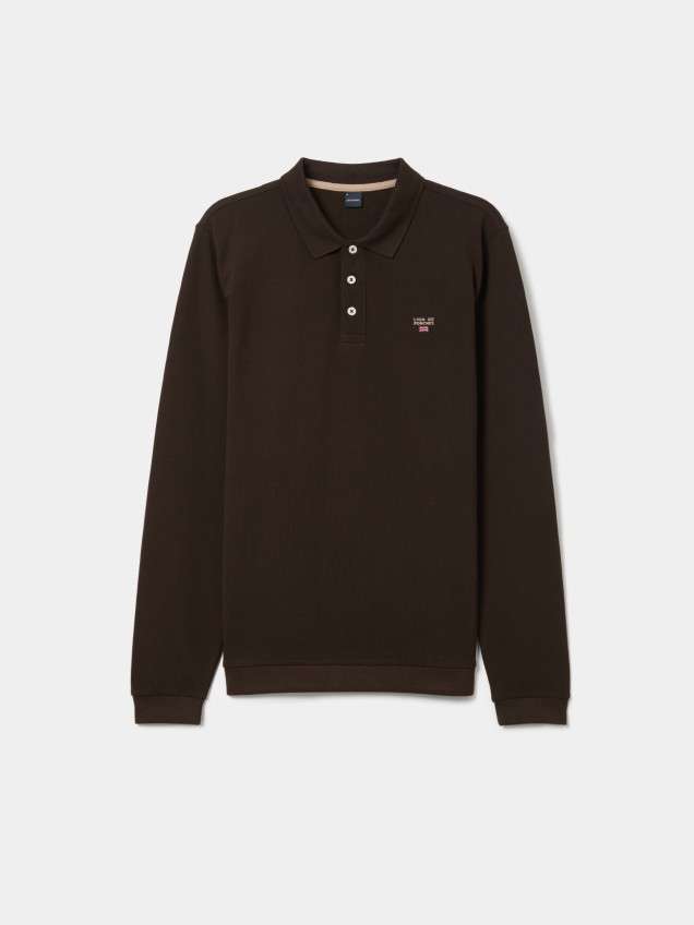 Polo piqué de manga comprida - Image product