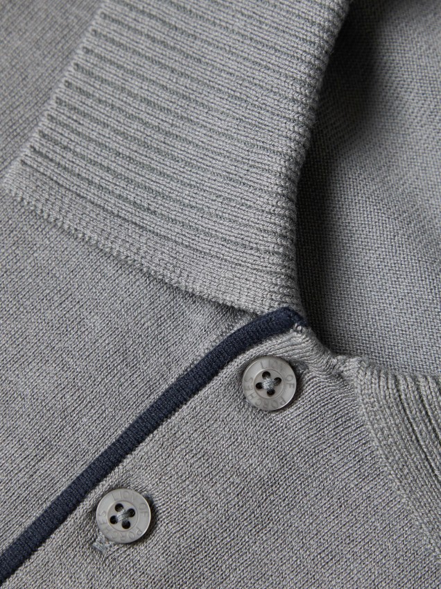 Polo shirt in silk and cotton - Image product