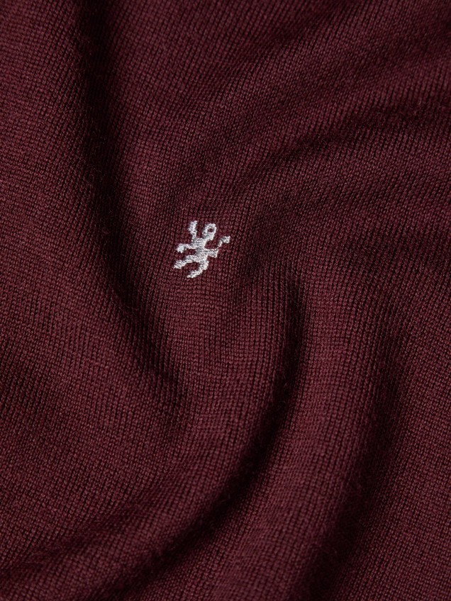 Long-sleeved wool polo shirt - Image product