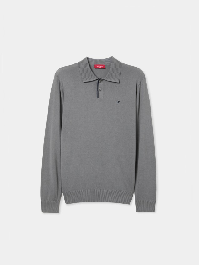 Polo shirt in silk and cotton - Image product