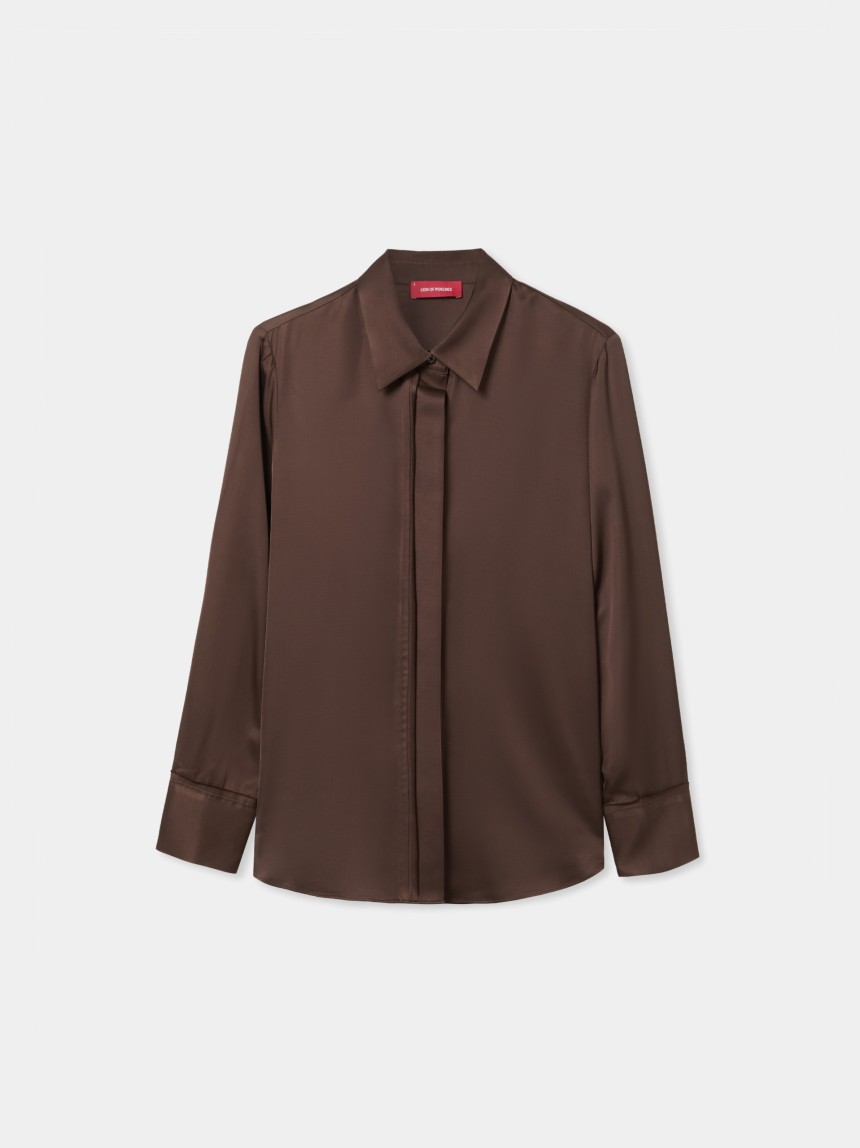 Camisa acetinada