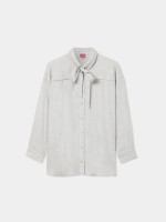 Camisa vaporosa con lazo