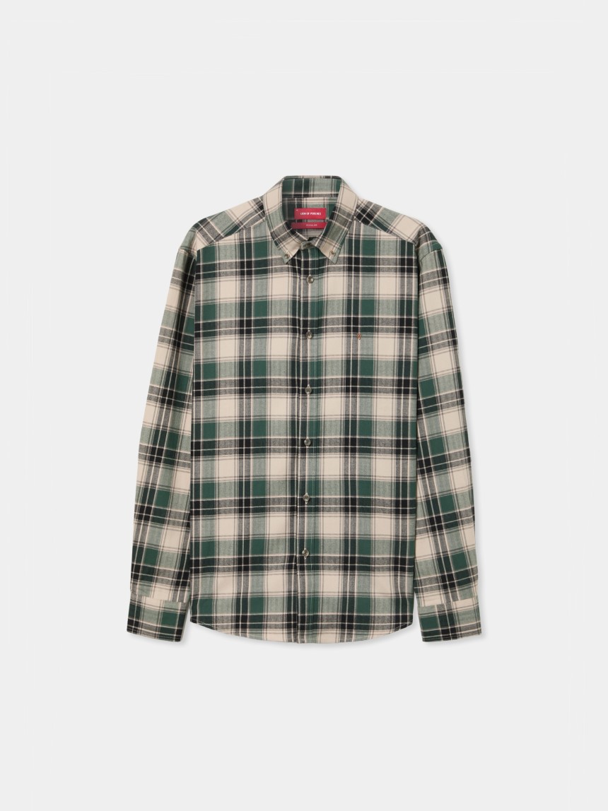 Camisa a cuadros de corte regular