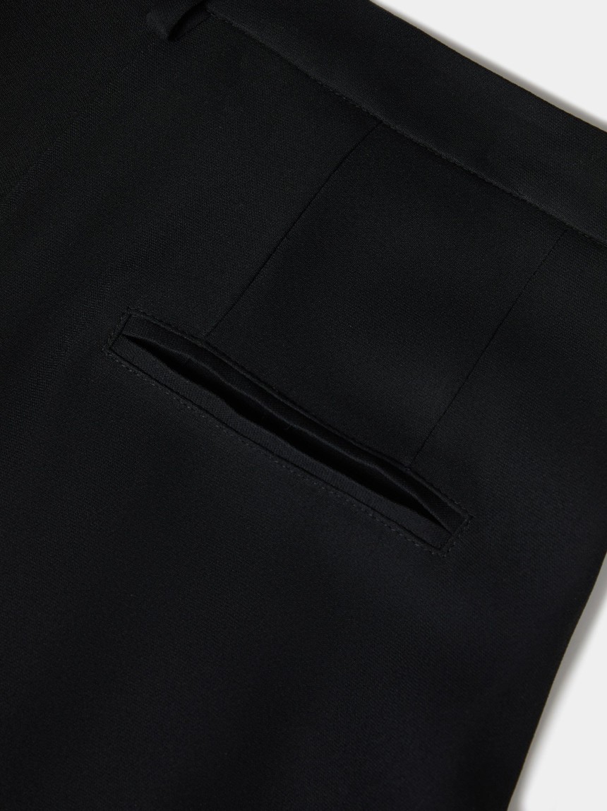 Cal�as wide leg com pregas