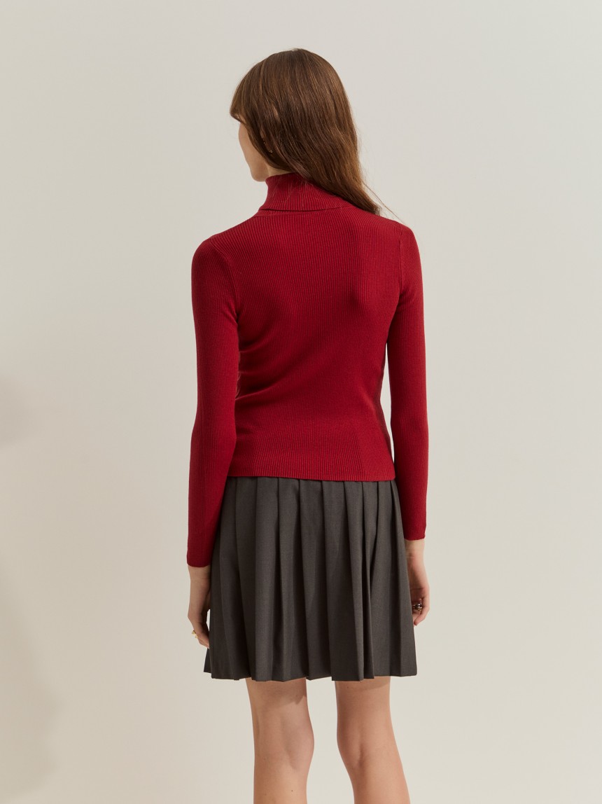 Jersey de cuello alto de lana