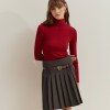 High-neck sweater in wool