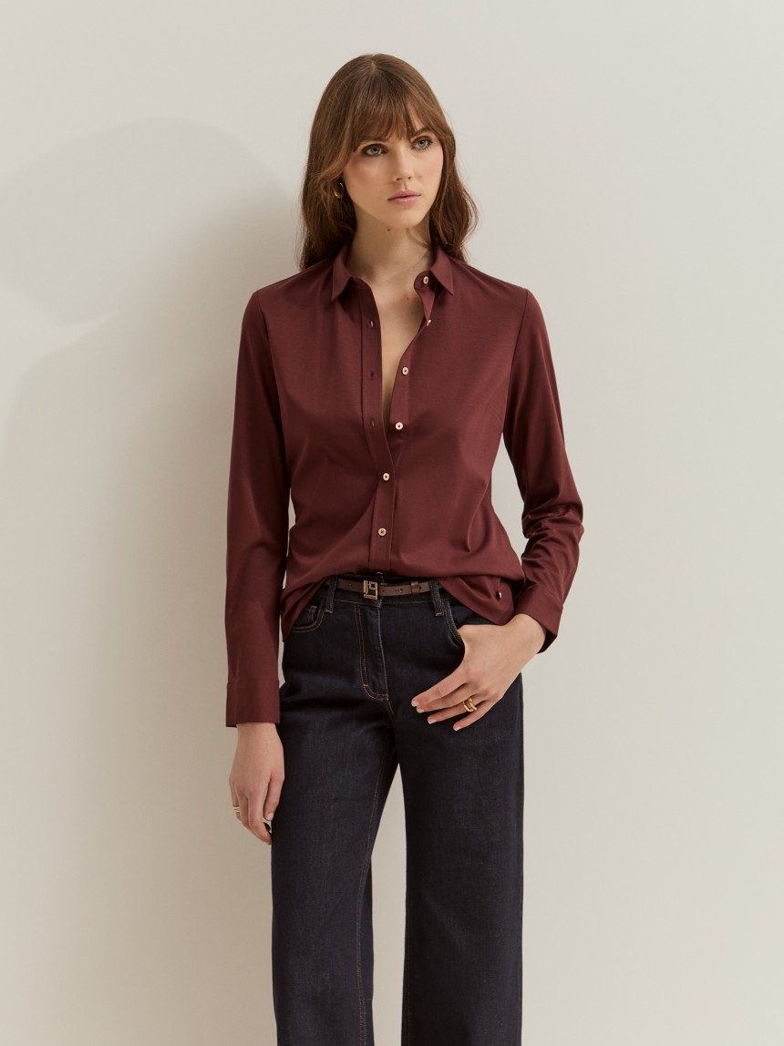 Regular fit cotton shirt