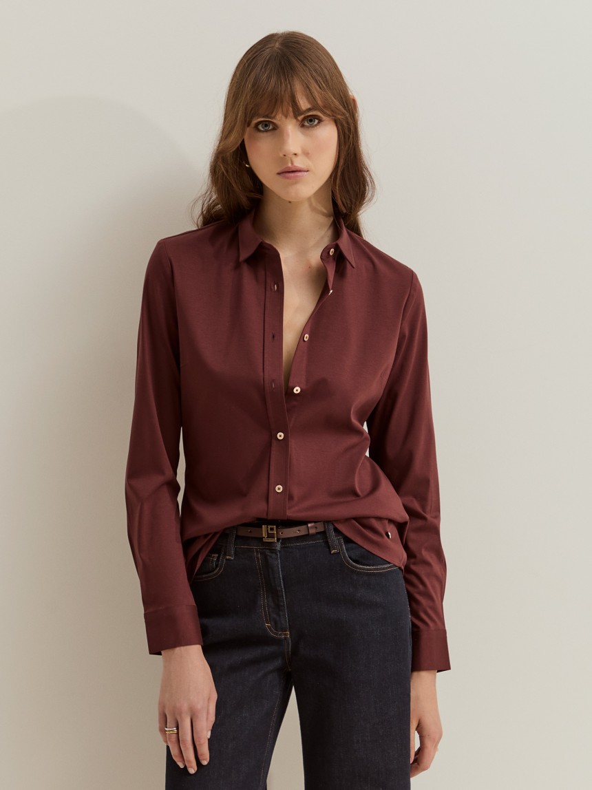 Regular fit cotton shirt