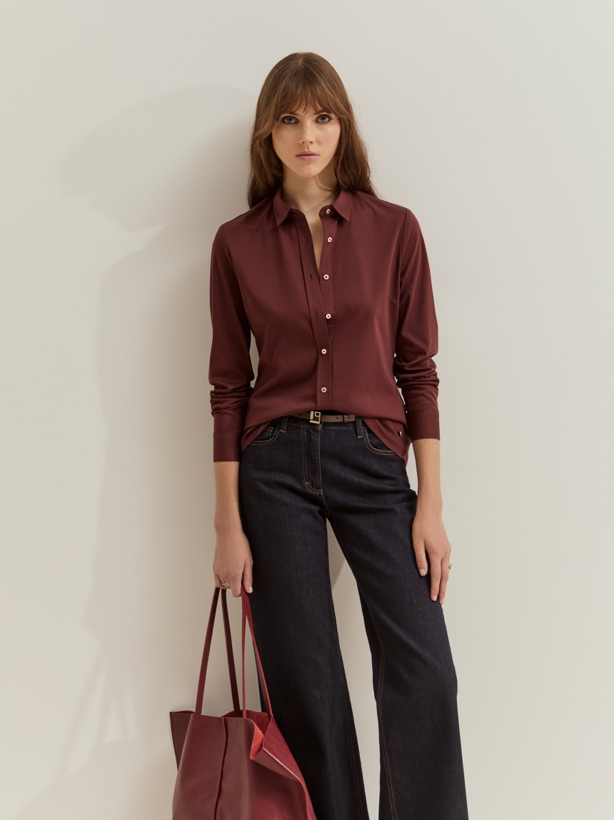 Regular fit cotton shirt