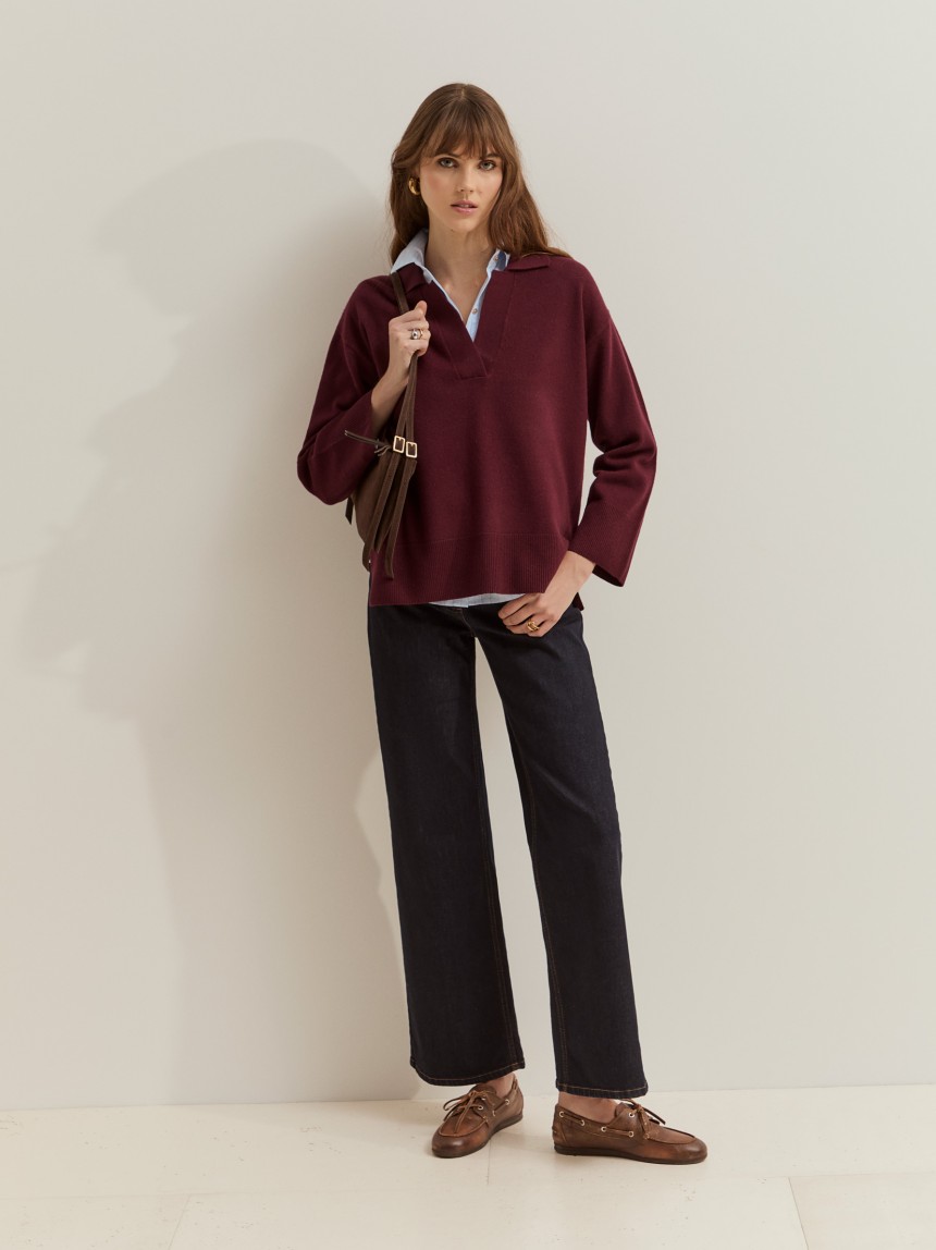 Camisola de l� com brilho