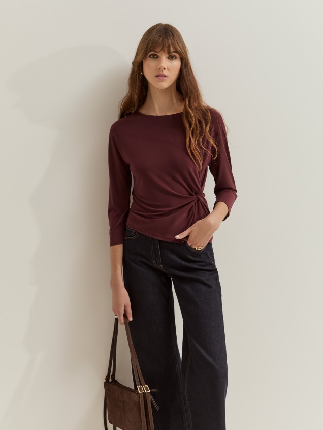 Camisola com franzido na lateral - Image product