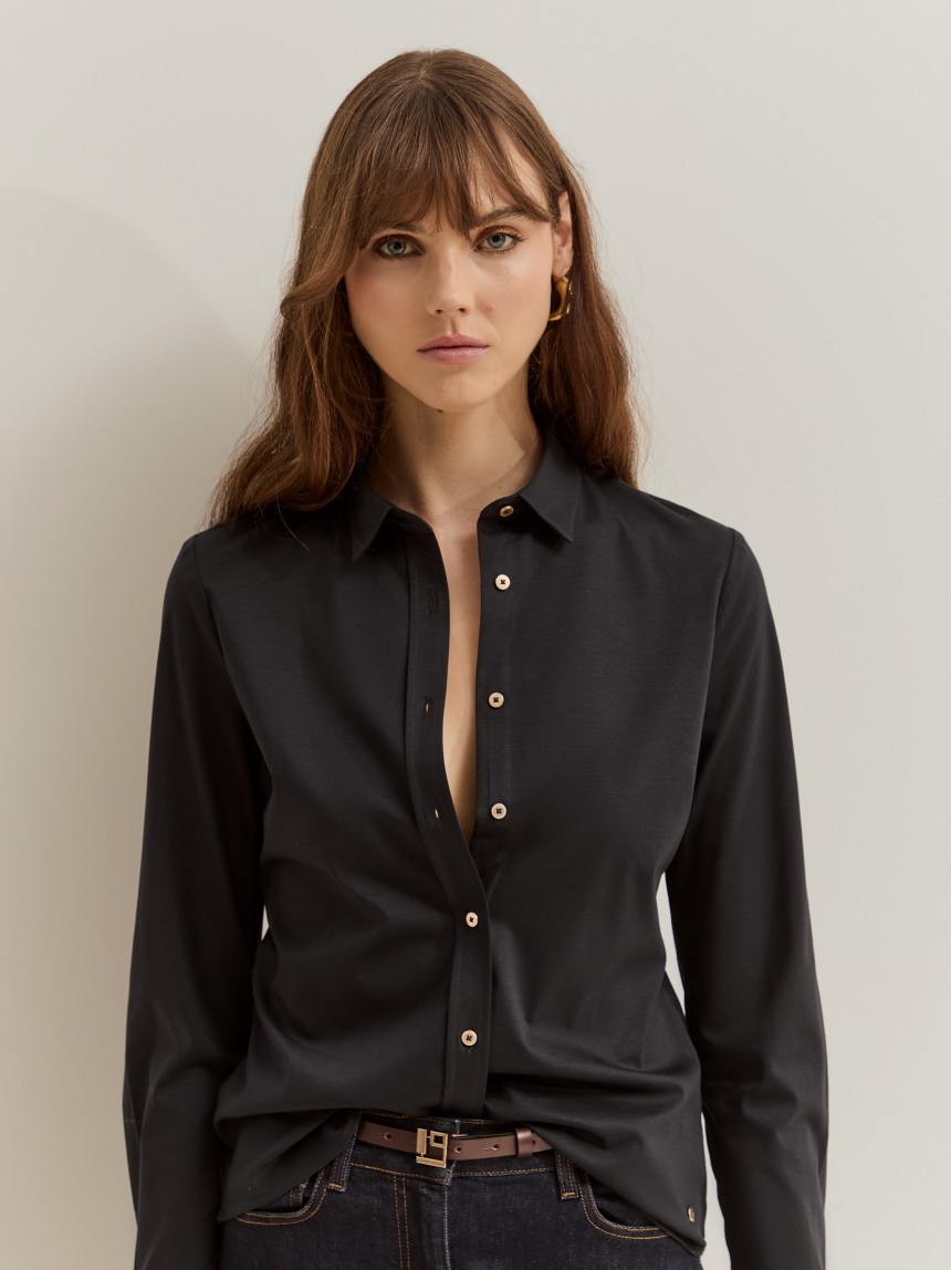 Regular fit cotton shirt
