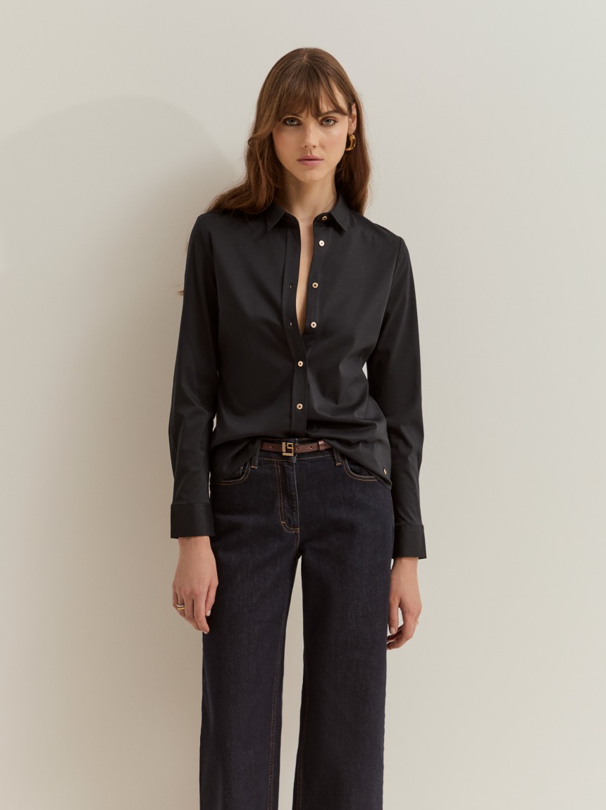 Regular fit cotton shirt