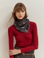 Printed silk scarf