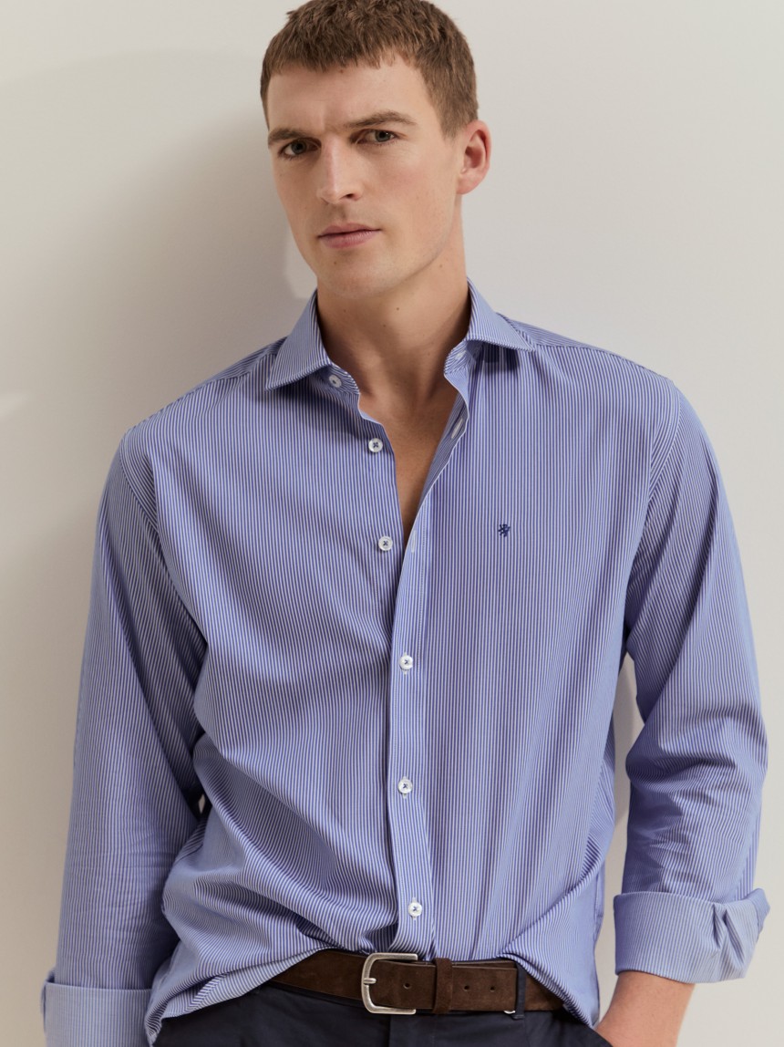 Camisa a rayas de popel�n