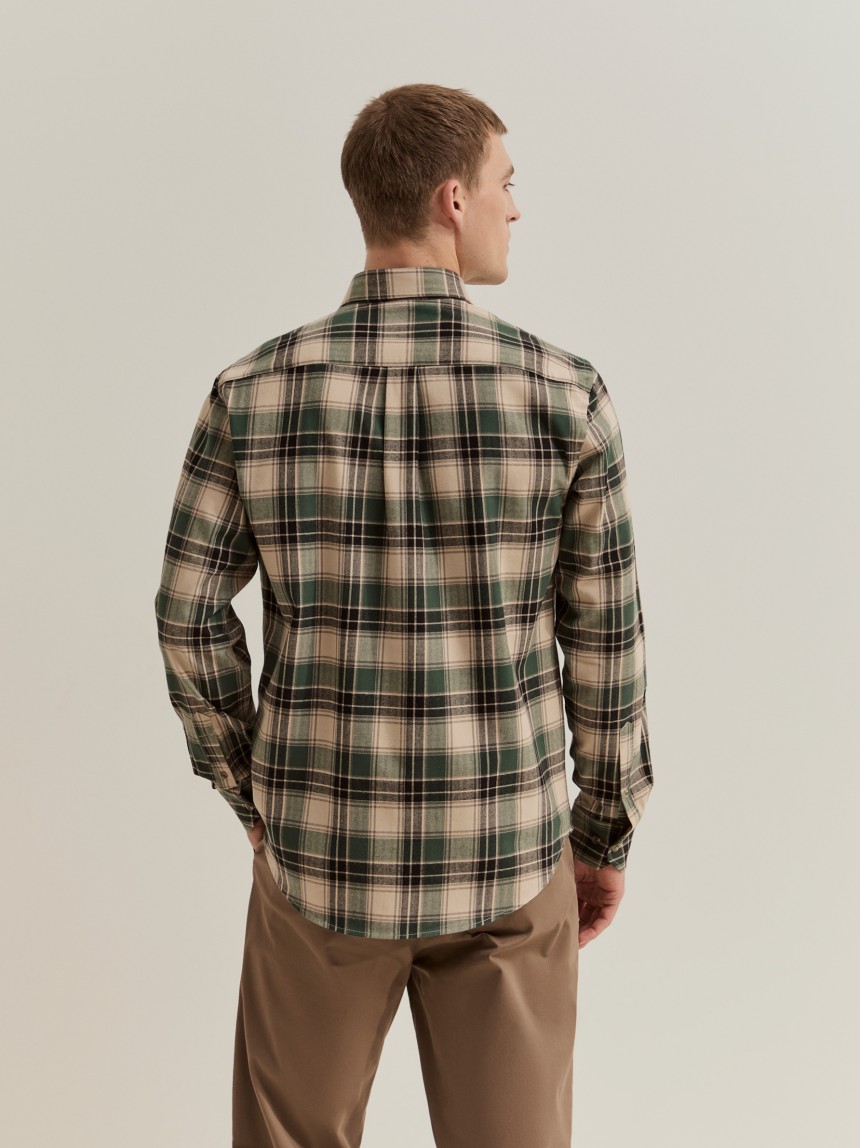 Camisa a cuadros de corte regular