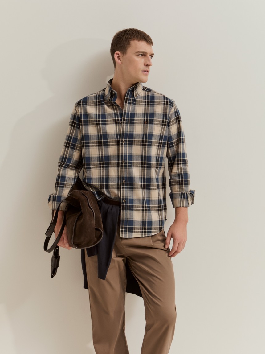 Camisa xadrez regular fit