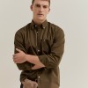 Camisa regular fit de algod�o