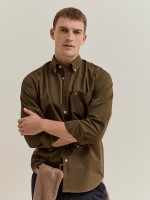 Regular-fit cotton shirt