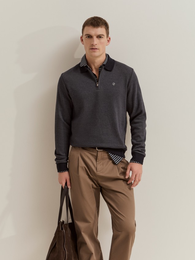 Polo con medio cierre - Image product