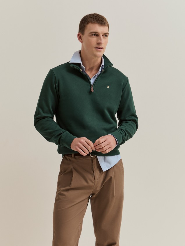 Jersey de punto con cierre de media cremallera - Image product