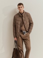 Blus�o acolchoado de penas