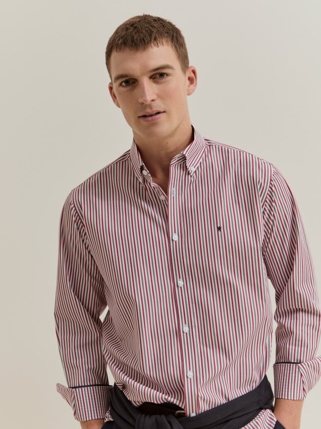 Camisa de rayas de corte regular - Image product