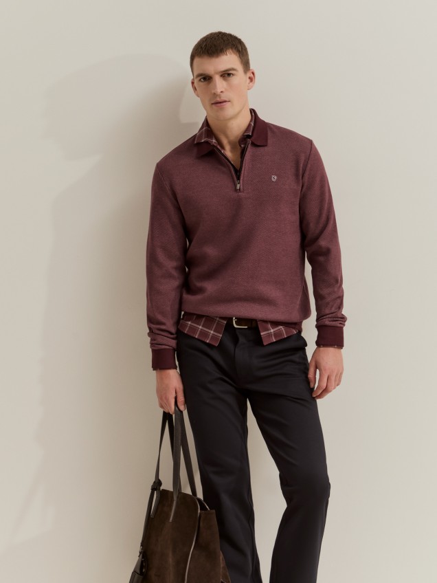 Half-zip polo shirt - Image product