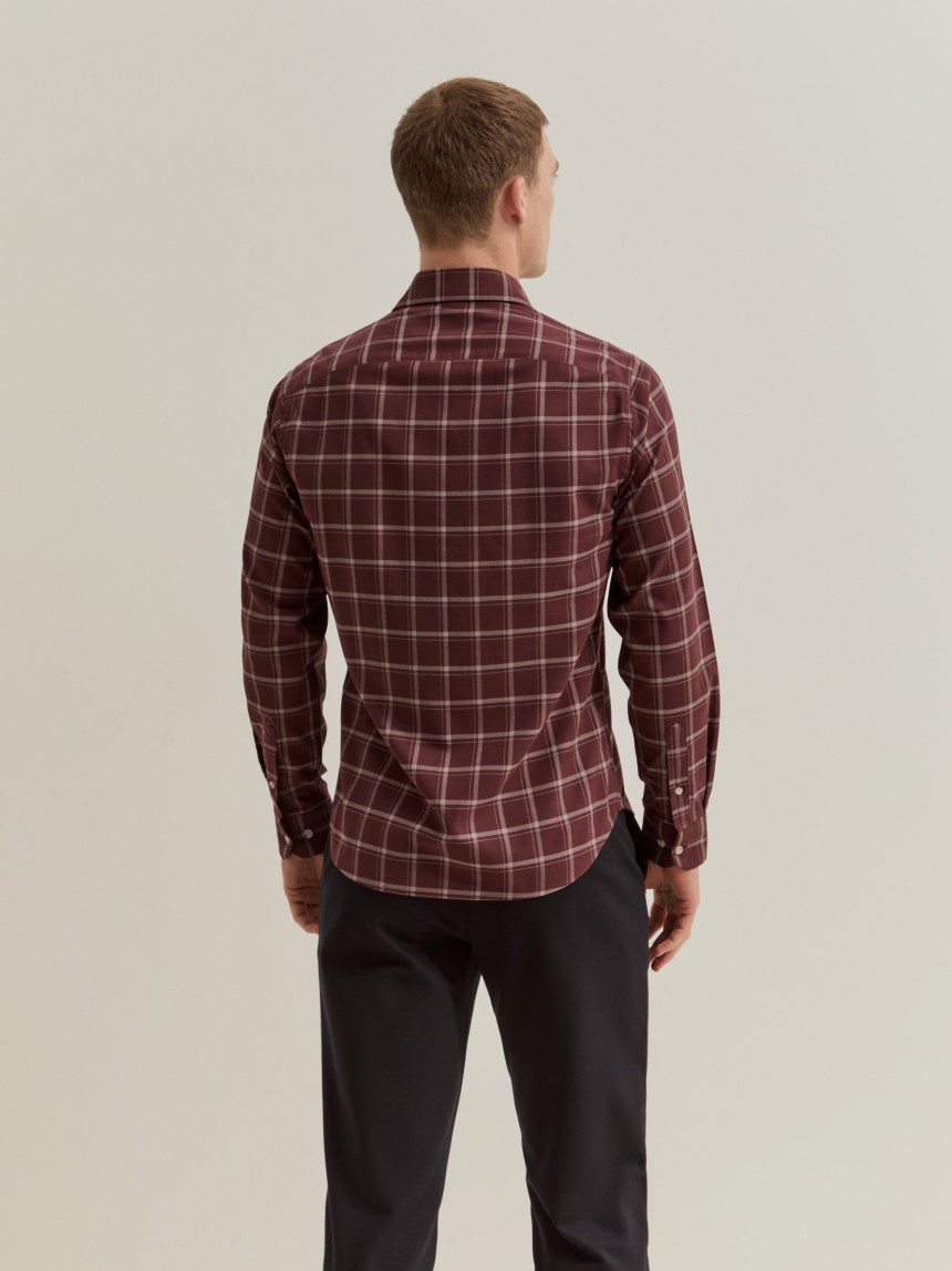 Camisa xadrez slim fit
