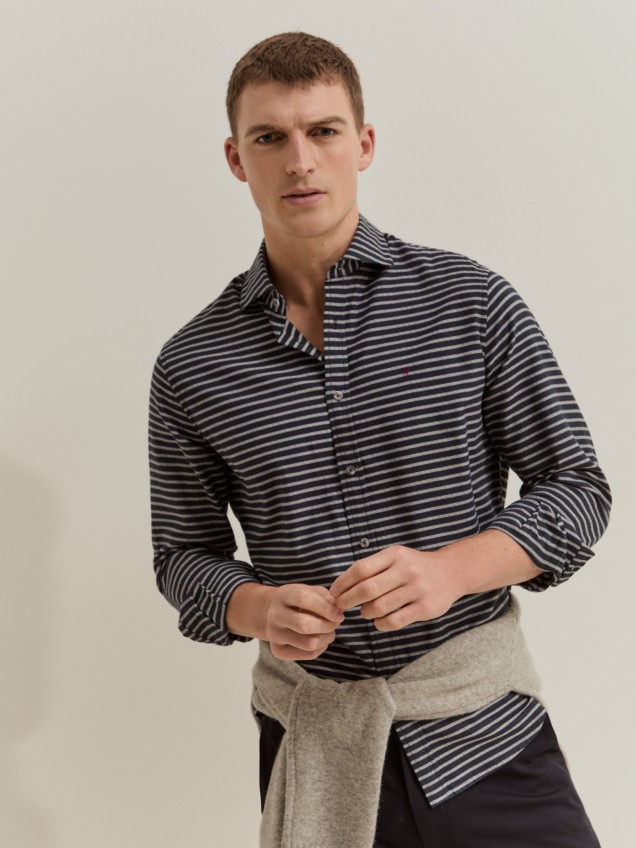 Slim fit striped shirt - Image product