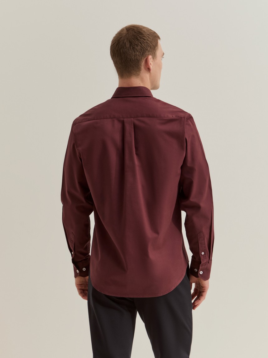 Camisa regular fit de algod�o