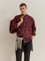 Camisa regular fit de algod�o